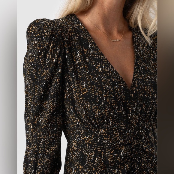 Saint + Sofia Paloma Ruched Dress - size 10 - Picture 3 of 12